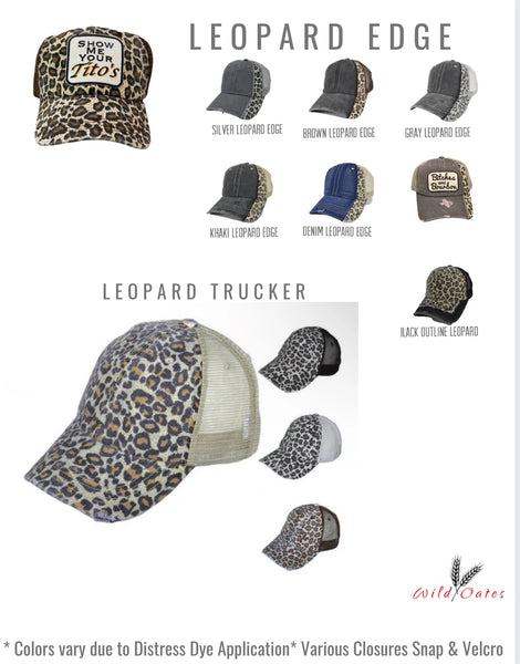 Leopard Trucker Hat | Choose Your Design & Color