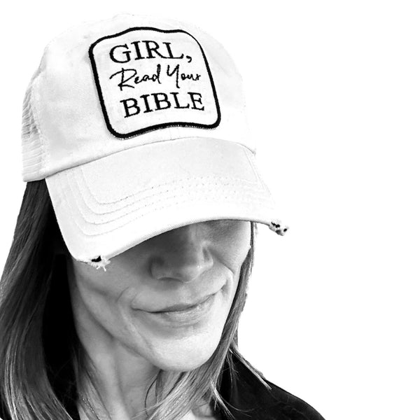 Girl Read Your Bible - White